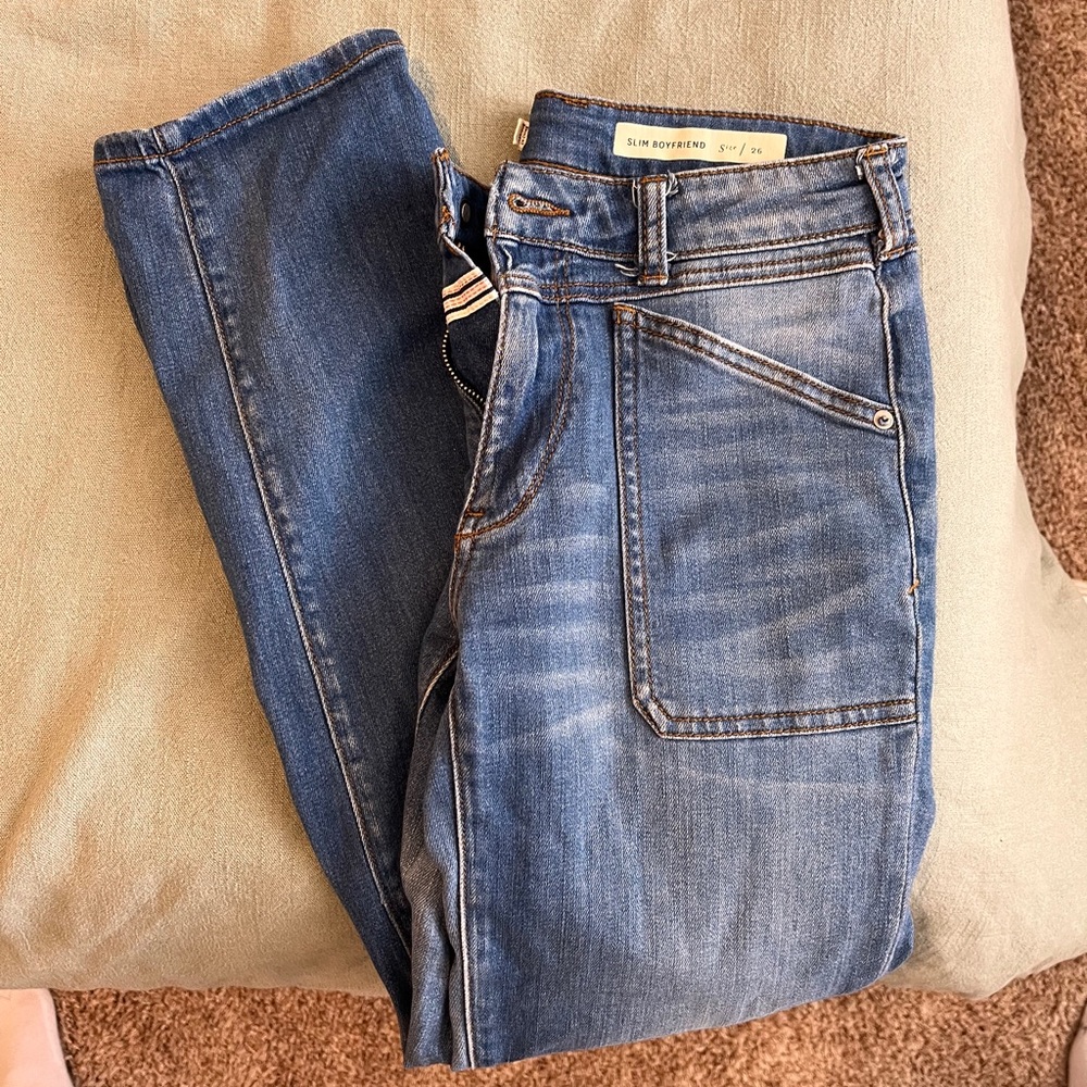 Pilcro Slim Boyfriend Jeans